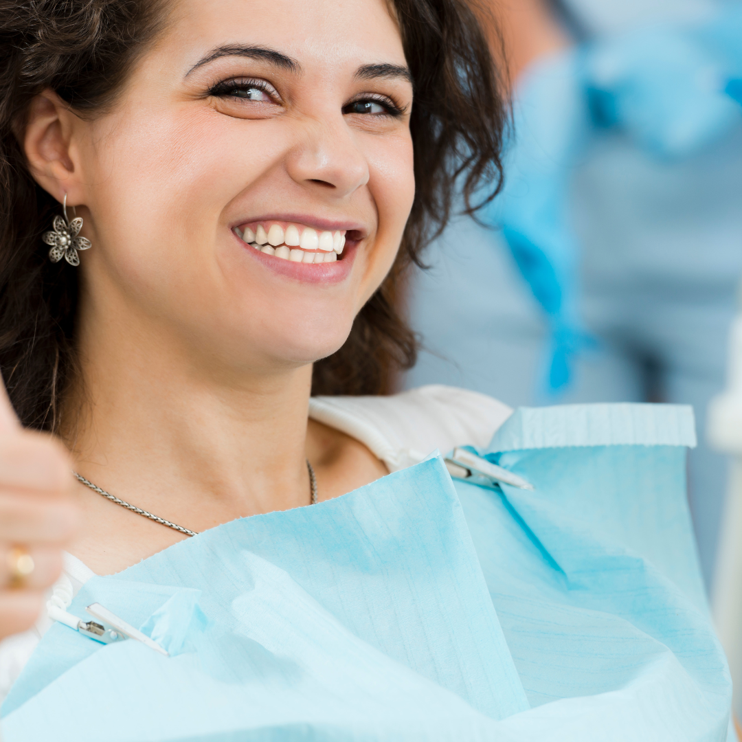 Braces fitted during an orthodontic appointment