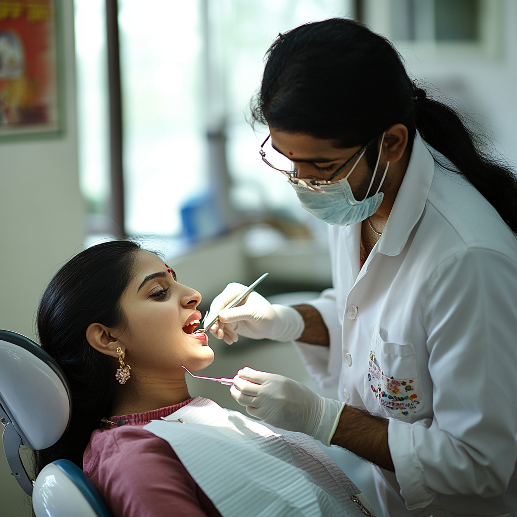 Restorative treatment in progress